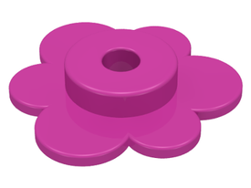 LEGO® los onderdeel Plant & Struik in kleur Donker Roze 3742