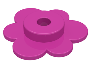 LEGO® los onderdeel Plant & Struik in kleur Donker Roze 3742