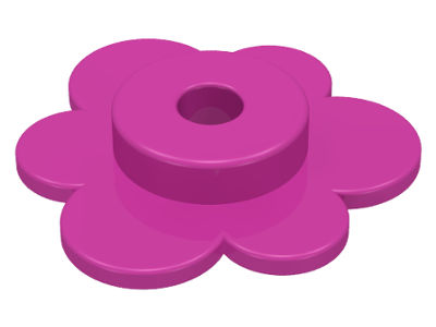 LEGO® los onderdeel Plant & Struik in kleur Donker Roze 3742