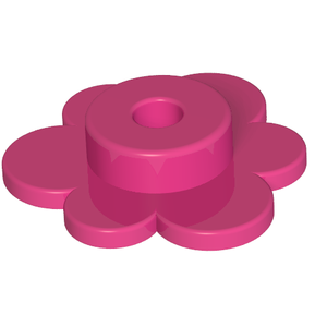 LEGO® los onderdeel Plant & Struik in kleur Donker Roze 3742