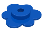 LEGO® los onderdeel Plant & Struik in kleur Blauw 3742