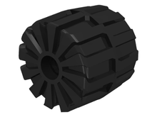 Plaatje in Gallery viewer laden, LEGO® los onderdeel Wiel in kleur Zwart 2593