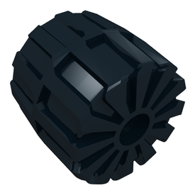 LEGO® los onderdeel Wiel in kleur Zwart 2593