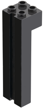 Plaatje in Gallery viewer laden, LEGO® los onderdeel Steen Aangepast in kleur Zwart 6056