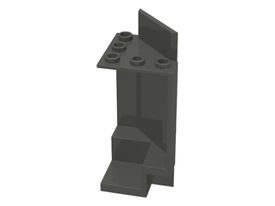 LEGO® los onderdeel Paneel in kleur Donkergrijs 2345