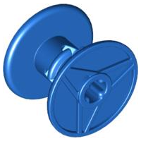 Plaatje in Gallery viewer laden, LEGO® los onderdeel Haspel &amp; Lier in kleur Blauw 32012