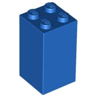 LEGO® los onderdeel Steen in kleur Blauw 30145