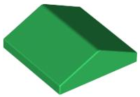 LEGO® los onderdeel Dakpan Algemeen in kleur Groen 3300