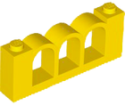 LEGO® los onderdeel Hek in kleur Geel 30077