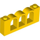 LEGO® los onderdeel Hek in kleur Geel 30077