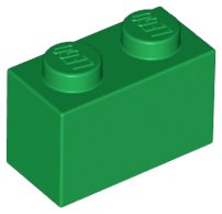 Plaatje in Gallery viewer laden, LEGO® los onderdeel Steen in kleur Groen 3004