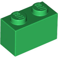LEGO® los onderdeel Steen in kleur Groen 3004