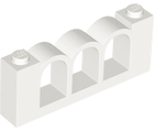 LEGO® los onderdeel Hek in kleur Wit 30077