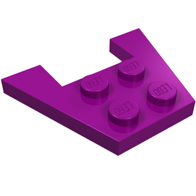 LEGO® los onderdeel Wig Plaat in kleur Paars 4859