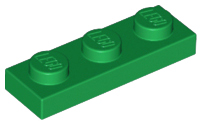 LEGO® los onderdeel Plaat Algemeen in kleur Groen 3623