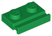 Plaatje in Gallery viewer laden, LEGO® los onderdeel Plaat Aangepast in kleur Groen 32028