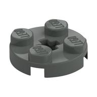 Plaatje in Gallery viewer laden, LEGO® los onderdeel Plaat Rond in kleur Donkergrijs 4032