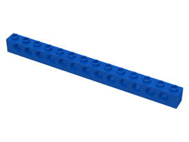 LEGO® los onderdeel Technische Steen in kleur Blauw 32018