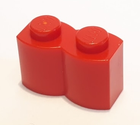 LEGO® los onderdeel Steen Aangepast in kleur Rood 30136