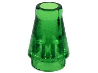 LEGO® los onderdeel Kegel in kleur Doorzichtig Groen 4589