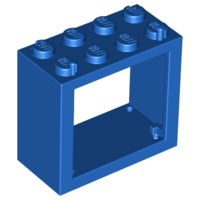 LEGO® los onderdeel Raamkozijn in kleur Blauw 4132