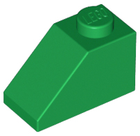 LEGO® los onderdeel Dakpan Algemeen in kleur Groen 3040