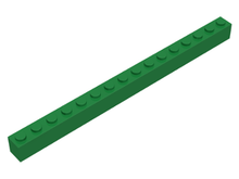 Plaatje in Gallery viewer laden, LEGO® los onderdeel Steen in kleur Groen 2465