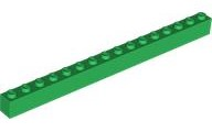 LEGO® los onderdeel Steen in kleur Groen 2465