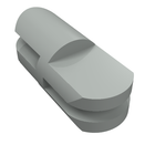 LEGO® los onderdeel Arm in kleur Lichtgrijs 3612
