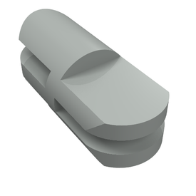 LEGO® los onderdeel Arm in kleur Lichtgrijs 3612