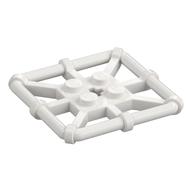 LEGO® los onderdeel Plaat Aangepast in kleur Wit 30094