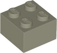 Plaatje in Gallery viewer laden, LEGO® los onderdeel Steen in kleur Donkergrijs 3003
