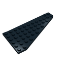 LEGO® los onderdeel Wig Plaat in kleur Zwart 3586