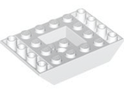 LEGO® los onderdeel Dakpan Omgekeerd in kleur Wit 30183
