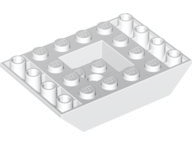 LEGO® los onderdeel Dakpan Omgekeerd in kleur Wit 30183
