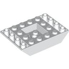 LEGO® los onderdeel Dakpan Omgekeerd in kleur Wit 30183