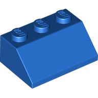 LEGO® los onderdeel Dakpan Algemeen in kleur Blauw 3038