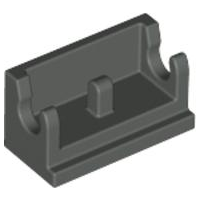 LEGO® los onderdeel Scharnier in kleur Donkergrijs 3937