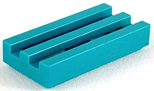 Plaatje in Gallery viewer laden, LEGO® los onderdeel Tegel Aangepast Donker Turkoois 2412b