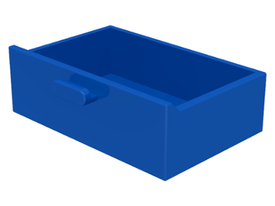 LEGO® los onderdeel Container in kleur Blauw 4536