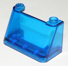 Plaatje in Gallery viewer laden, LEGO® los onderdeel Voorruit Doorzichtig Donkerblauw 3823