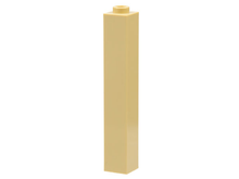 Plaatje in Gallery viewer laden, LEGO® los onderdeel Steen in kleur Geelbruin 2453a