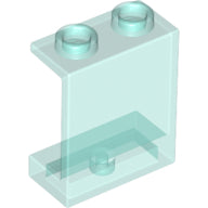Plaatje in Gallery viewer laden, LEGO® los onderdeel Paneel Doorzichtig Lichtblauw 4864b