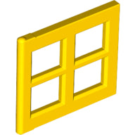 Plaatje in Gallery viewer laden, LEGO® los onderdeel Venster, Ruit en Luik in kleur Geel 4133
