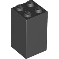 LEGO® los onderdeel Steen in kleur Zwart 30145