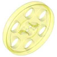 LEGO® los onderdeel Wiel Doorzichtig Neon Groen 4185