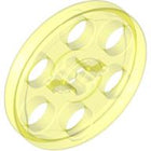 LEGO® los onderdeel Wiel Doorzichtig Neon Groen 4185