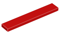 LEGO® los onderdeel Tegel Algemeen in kleur Rood 6636