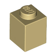 LEGO® los onderdeel Steen in kleur Geelbruin 3005