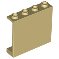 Plaatje in Gallery viewer laden, LEGO® los onderdeel Paneel in kleur Geelbruin 4215b